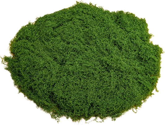 Fake Moss 50g Plastic Artificial Moss Realistic Looking Faux Moss, Natural Fake Green Lichen Plants for Plant Pot Garden Patio Decoration, Dark Green, Artificial Plants
