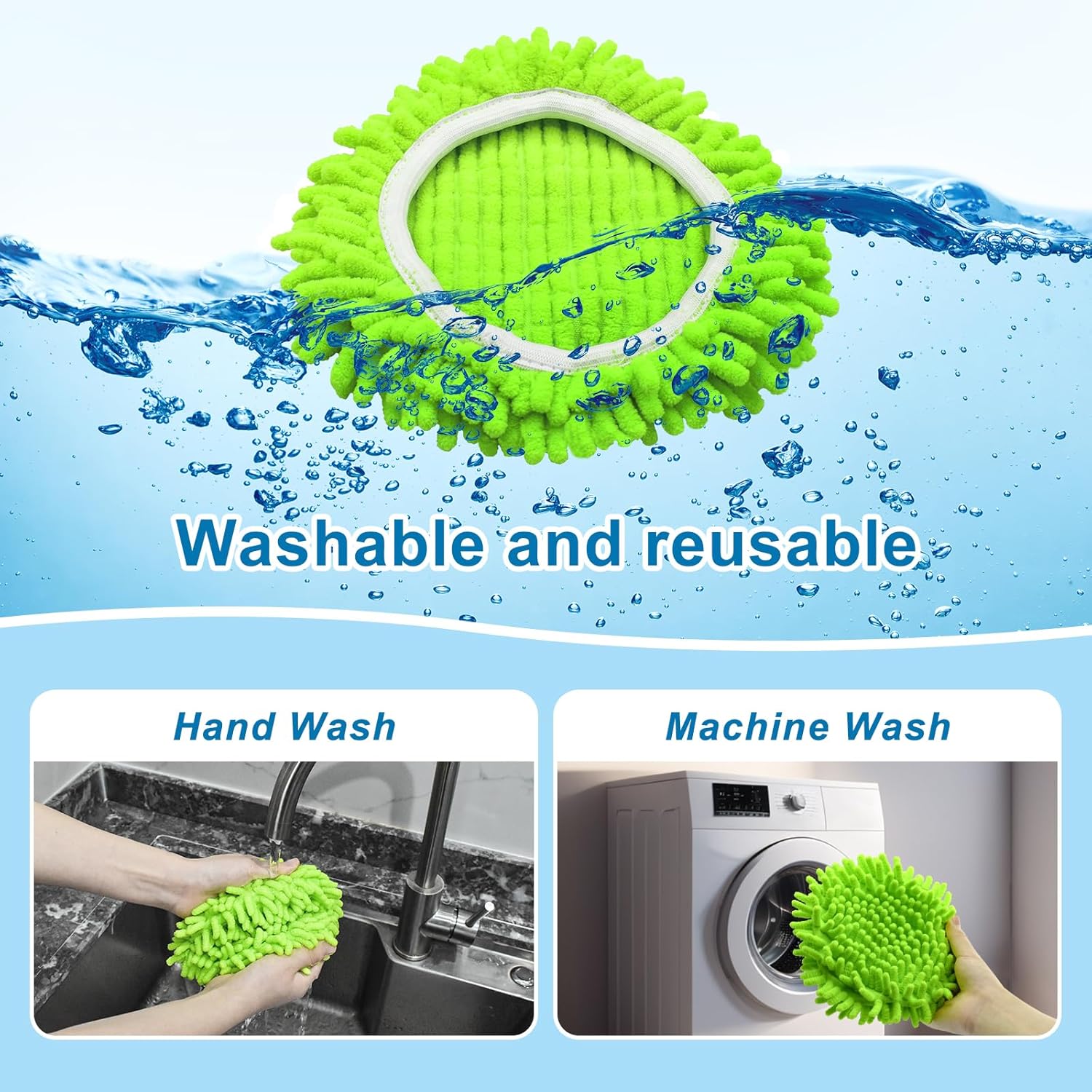 Mop Replace Head for O Cedar, Spin Mop Heads Replacements for Ocedar E
