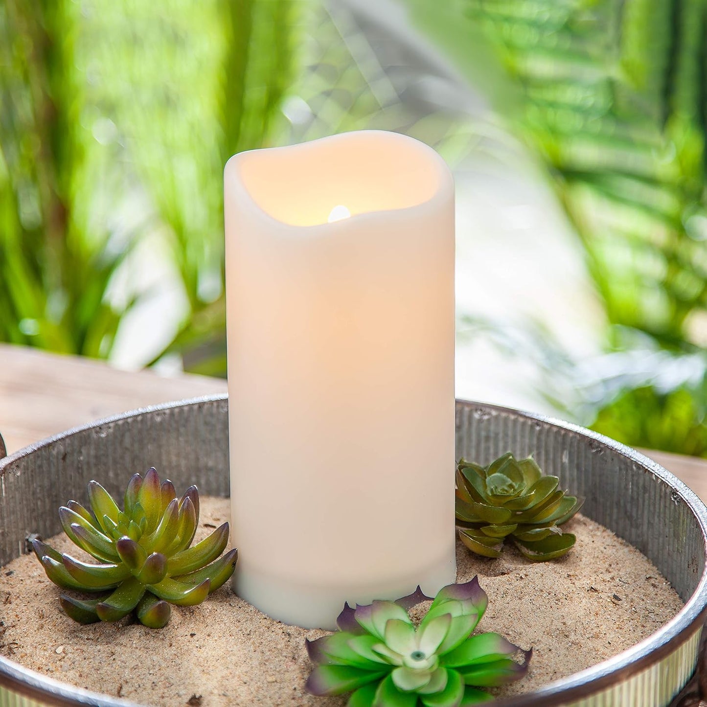 SOLAR CANDL PLASTIC 4X8"