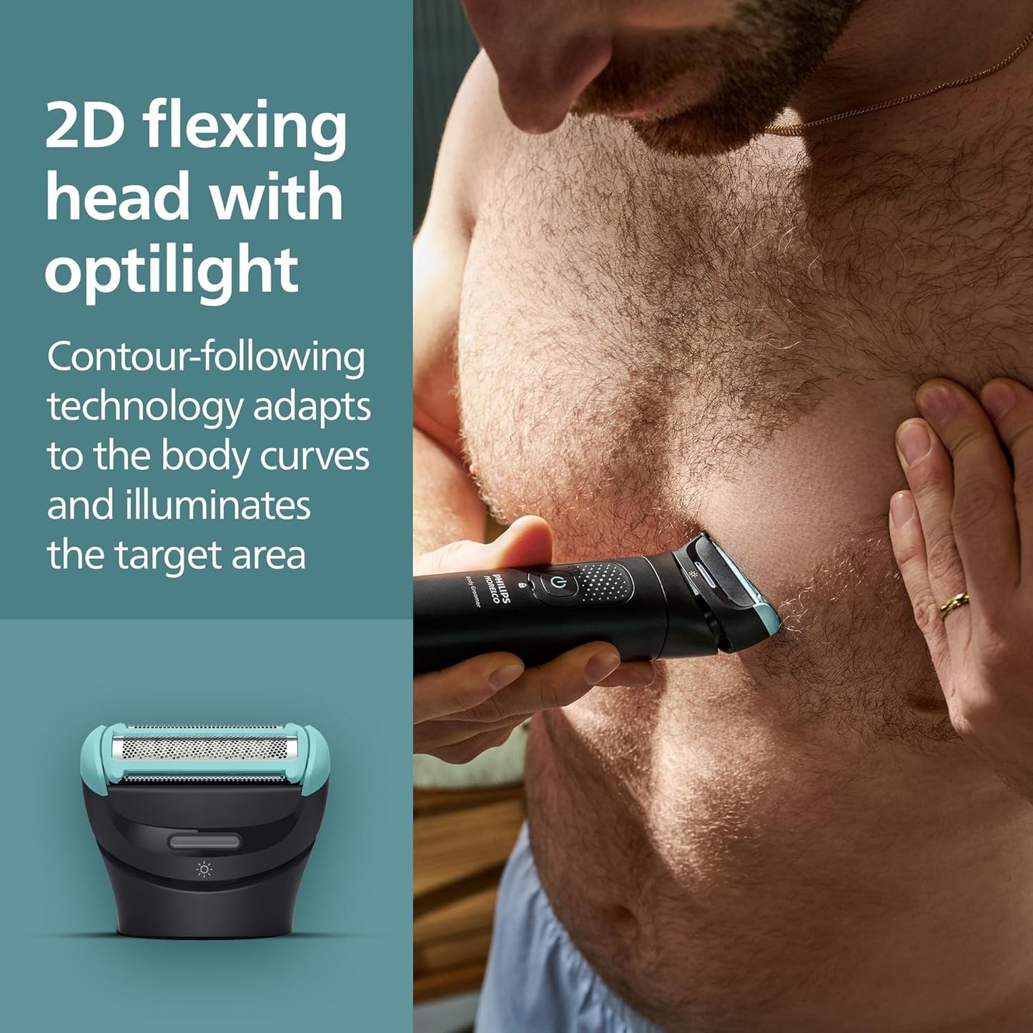 Philips Norelco Body Groomer 7000 Series, Men's Whole Body Groomer, Co