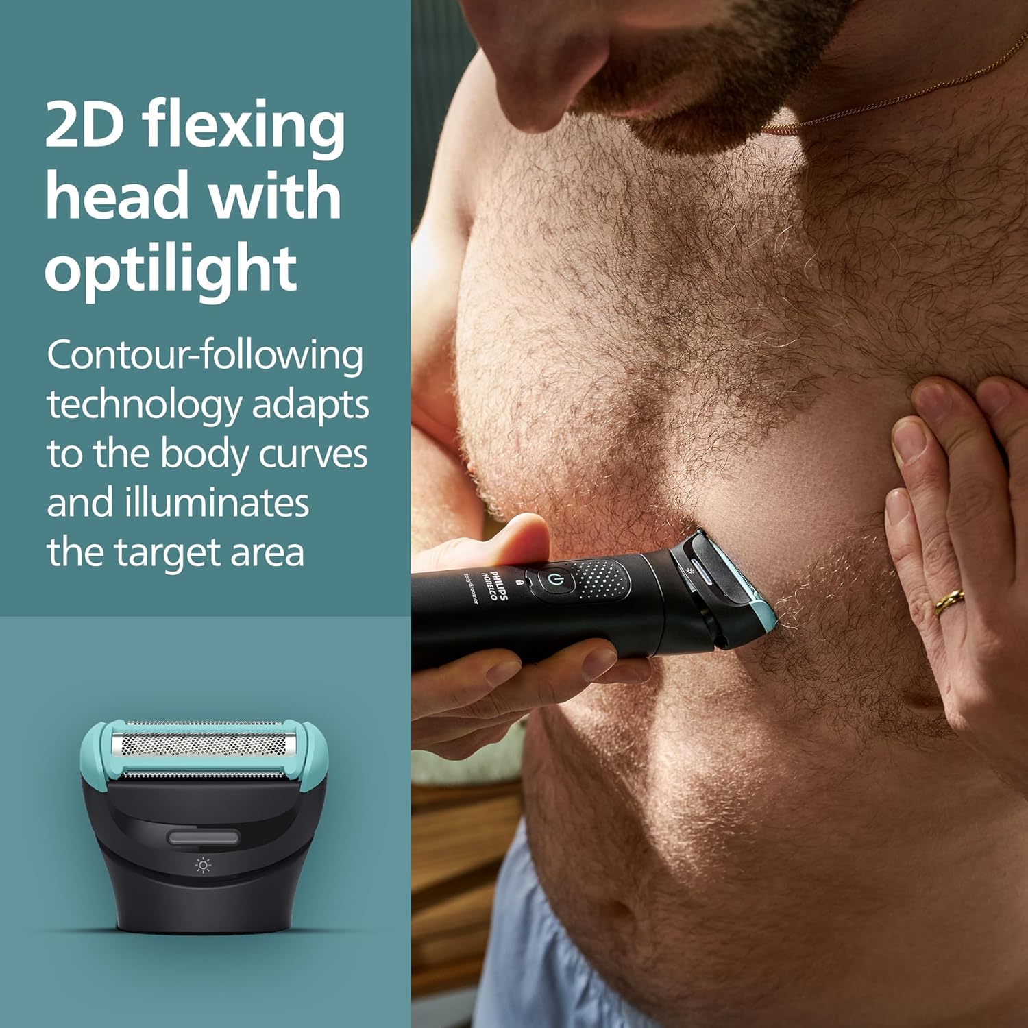 Philips Norelco Body Groomer 7000 Series, Men's Whole Body Groomer, Co