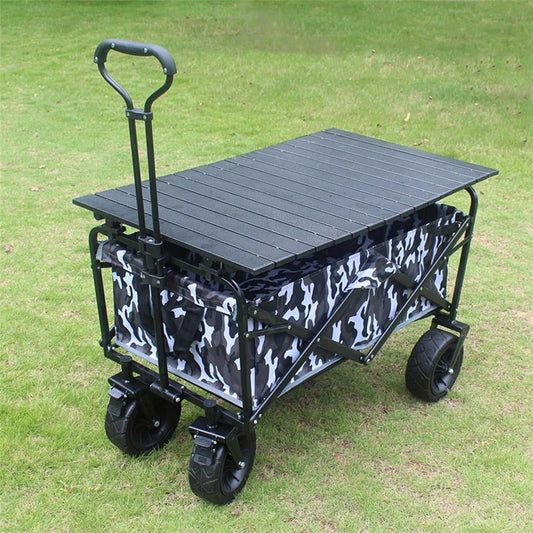 Freestanding Garden Cart Outdoor l Folding Beach Wagon Portable Heavy-