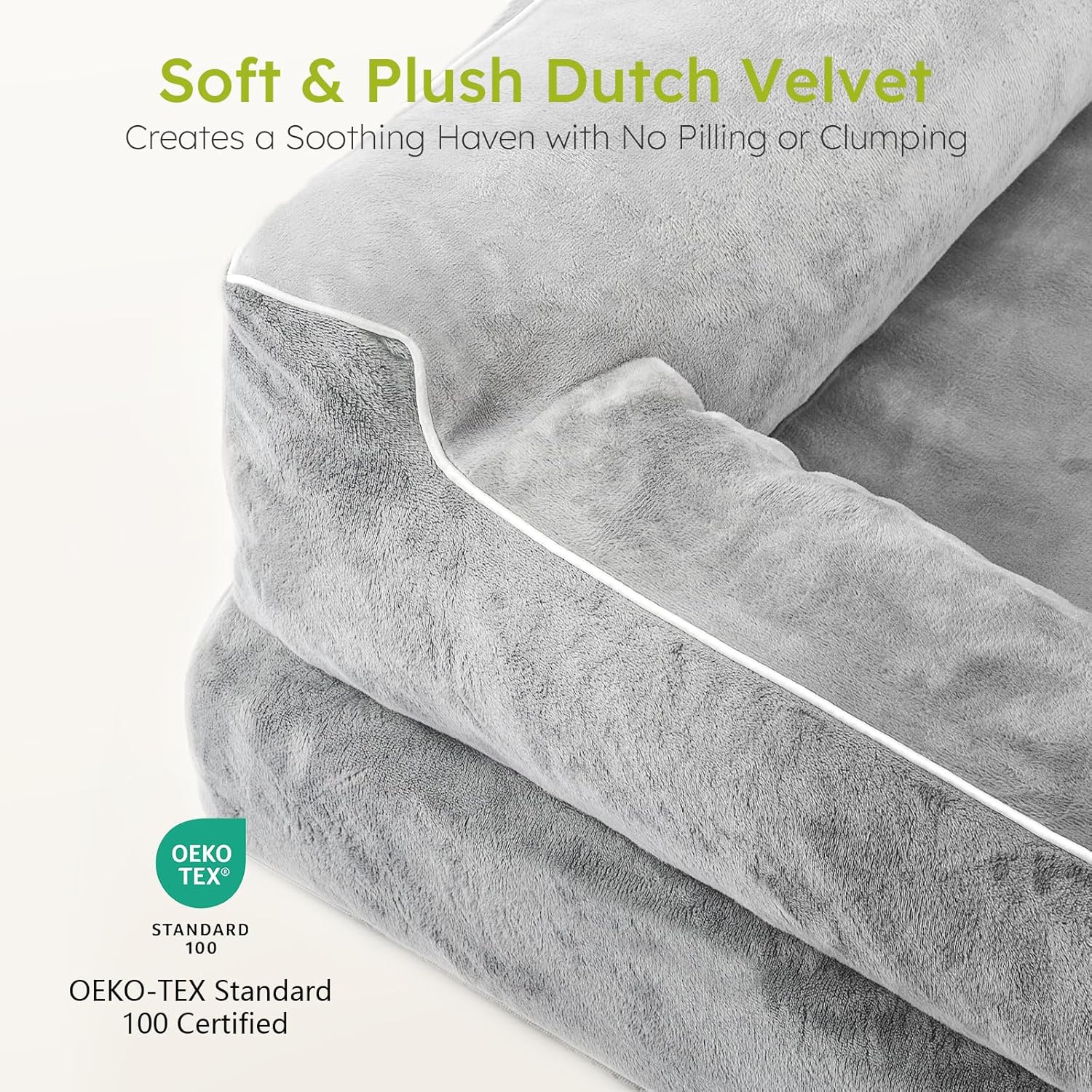 Extra Large Dog Bed, Orthopedic Dog Bed with Cooling Gel Memory Foam, 