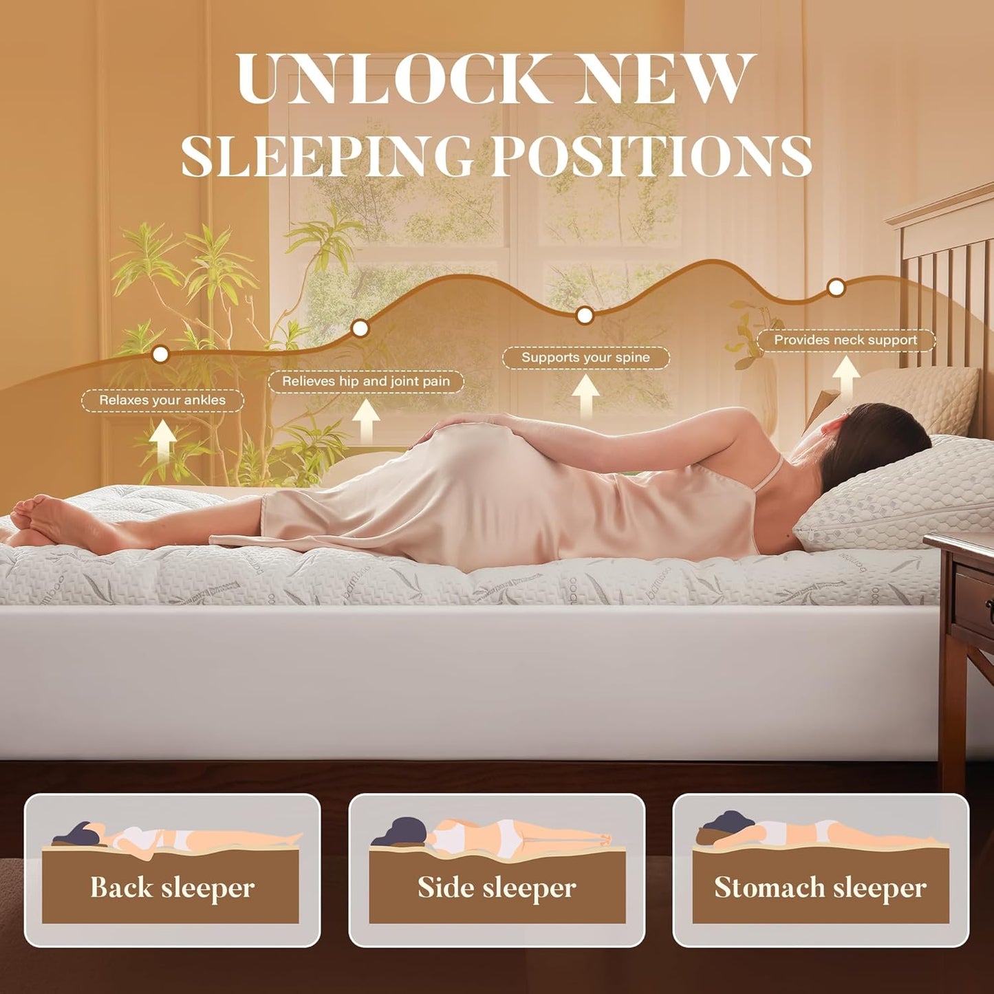 100% Waterproof Queen Size Mattress Topper, Thick Pillow Top Mattress Pad，Up to 21 Inch Deep Pocket,Soft Breathable Mattress Pad for Back Pain, Protector Cover(White)