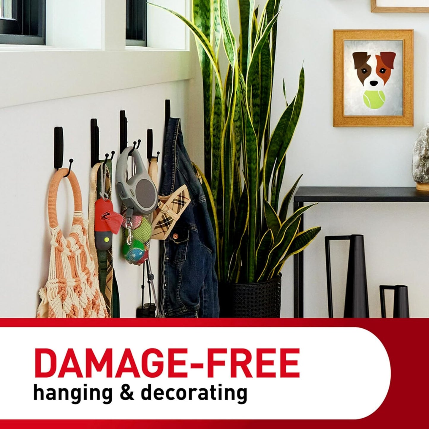 Command Indoor Large Replacement Strips, 20 Strips, Damage-Free Wall Hanging, Re-Hang Large Hooks for Home and Wall Decor, Holds up to 5 lb, White Adhesive