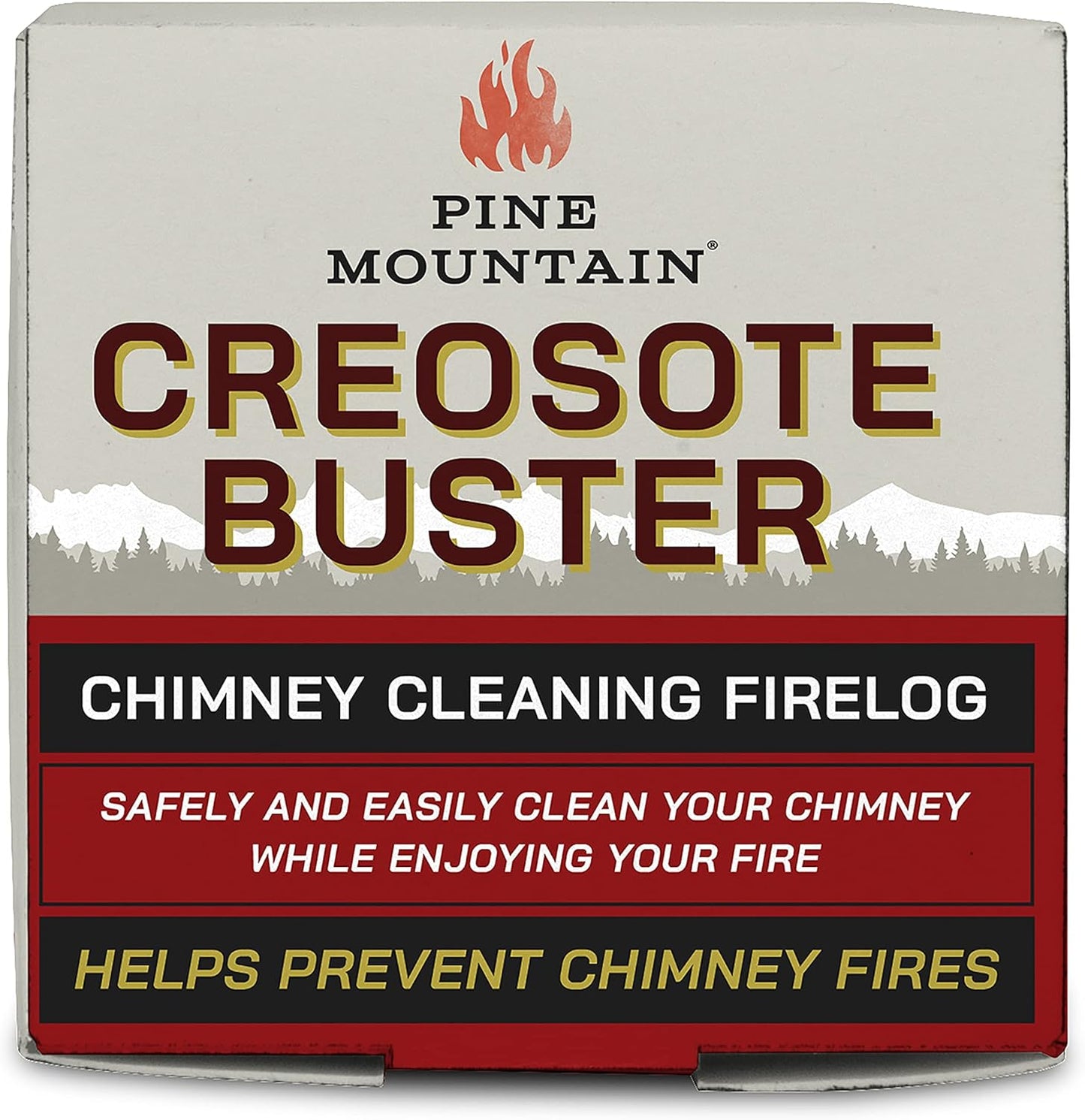 Pine Mountain Creosote Buster Chimney Cleaning Safety Firelog 3.5Lb Log Brown 1 Count, (4152501500)