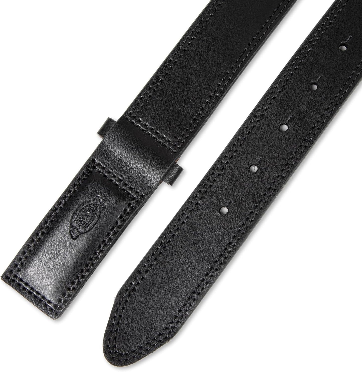Dickies Men's Leather Mechanic No-Scratch Work Belt - Buckleless, Snap