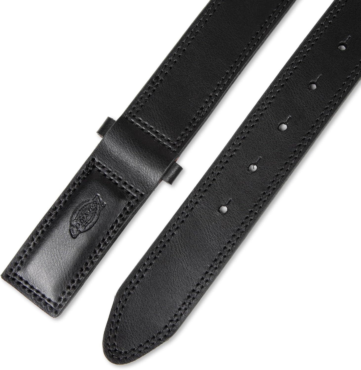 Dickies Men's Leather Mechanic No-Scratch Work Belt - Buckleless, Snap
