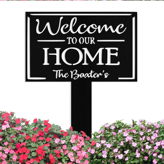 Custom Metal Garden Signs with Stake, Personalized Garden Signs for Ou