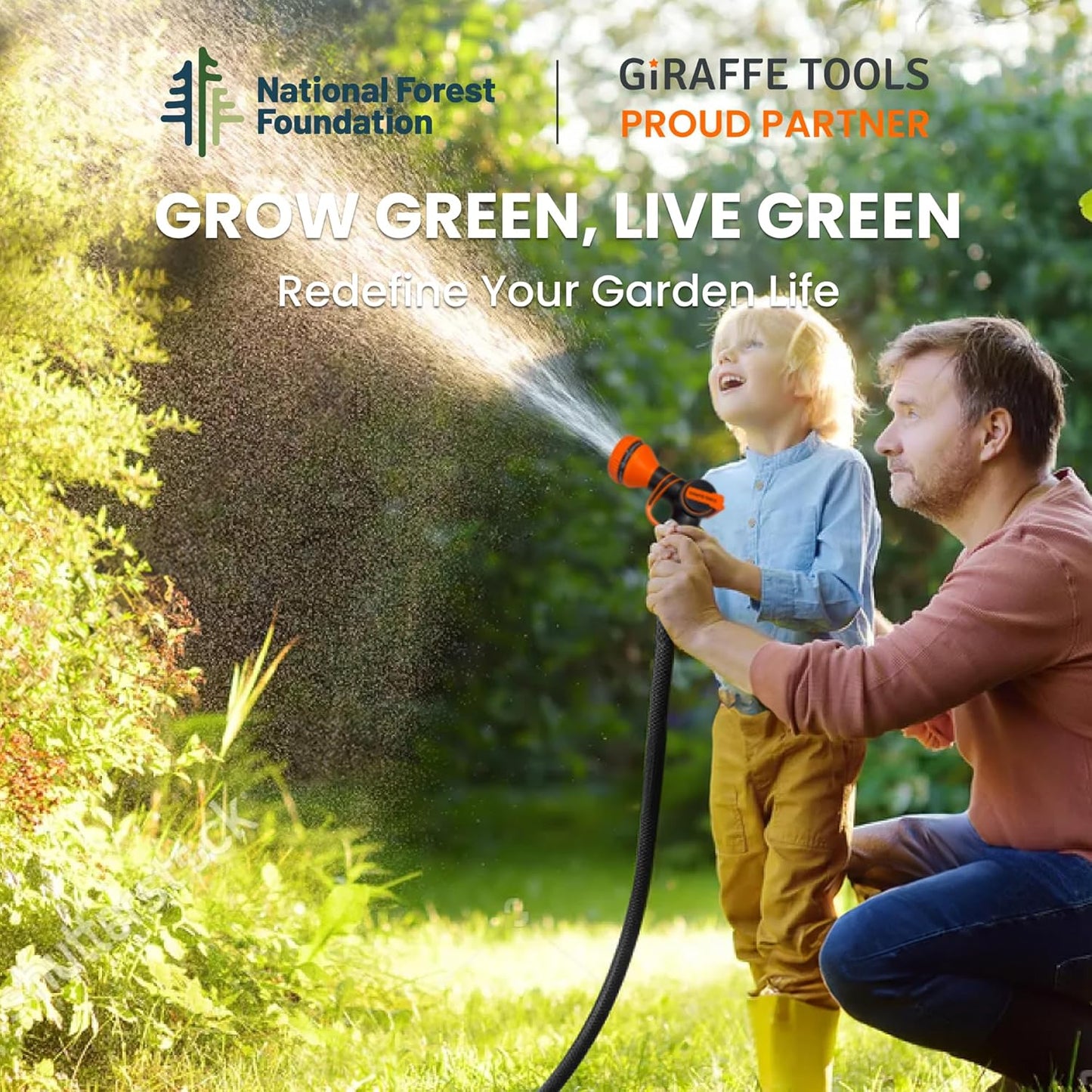 Giraffe Tools Garden Hose 6ft x 5/8", Short Water Hose Lightweight, Fl
