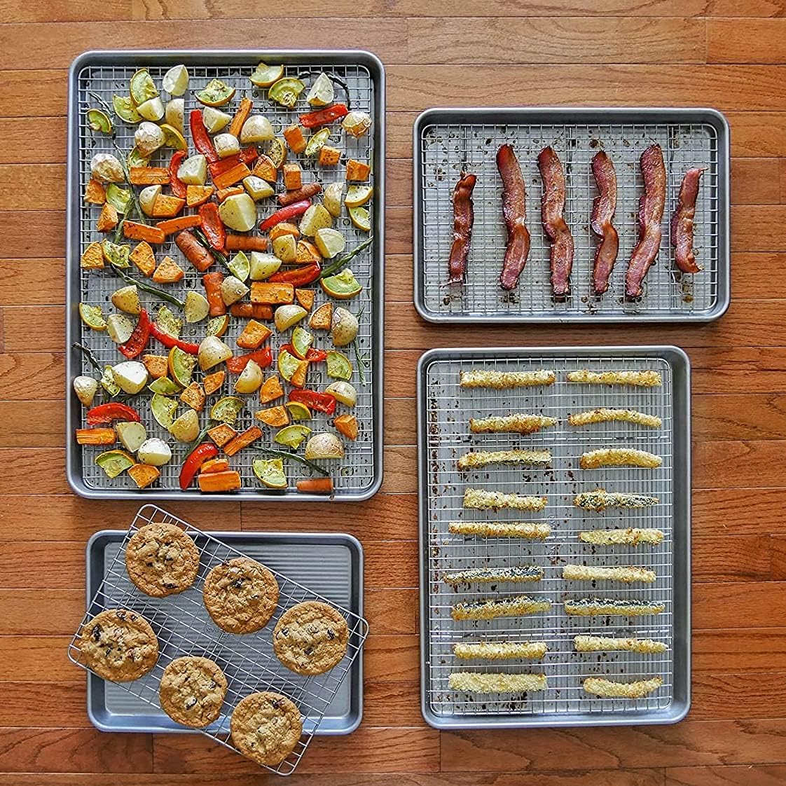 USA Pan Bakeware Half Sheet Baking Pan and Bakeable Nonstick and Cooli