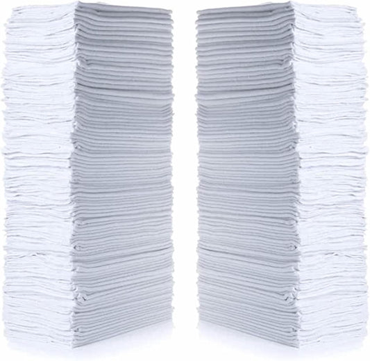 Simpli-Magic Cotton Shop Towels 14"x12" (145 Pack) – Reusable Cleaning