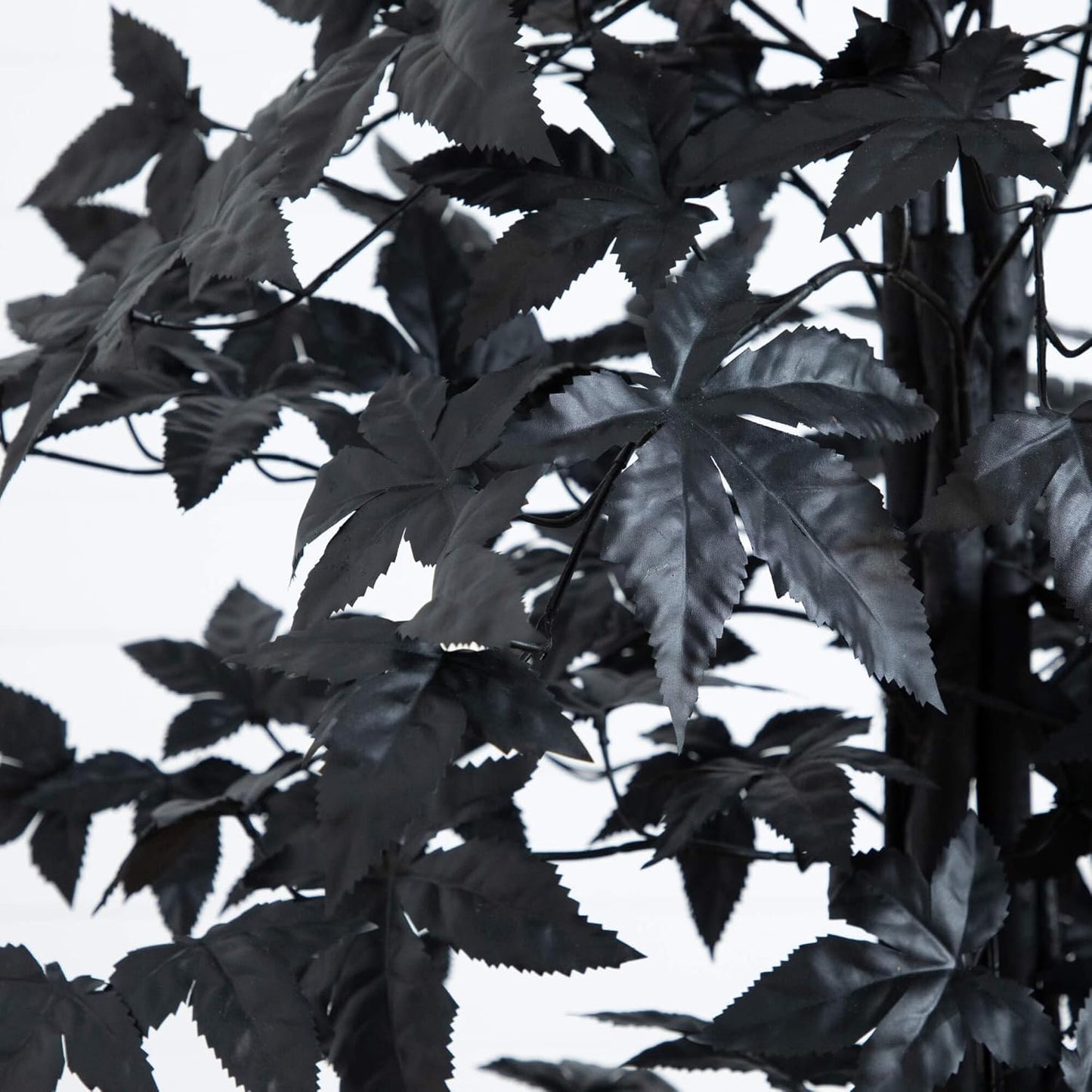 Nearly Natural 5ft Artificial Halloween Black Maple Tree with Natural Trunk - Indoor Decor for Haunting Holiday Display