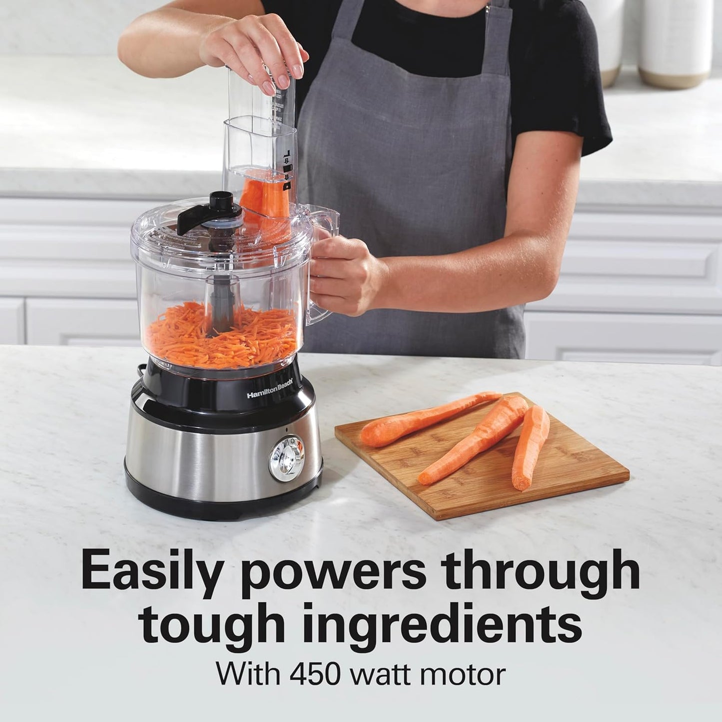 Hamilton Beach Food Processor & Vegetable Chopper for Slicing, Shreddi