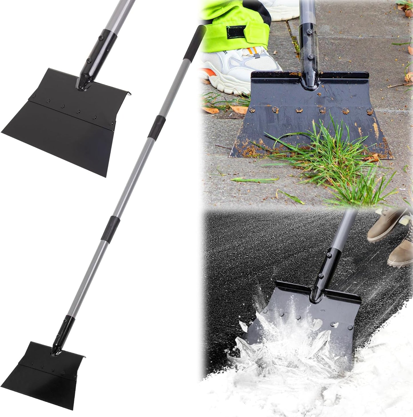 Suchtale Garden Flat Shovel,Floor Scraper, Heavy Duty Multifunctional 