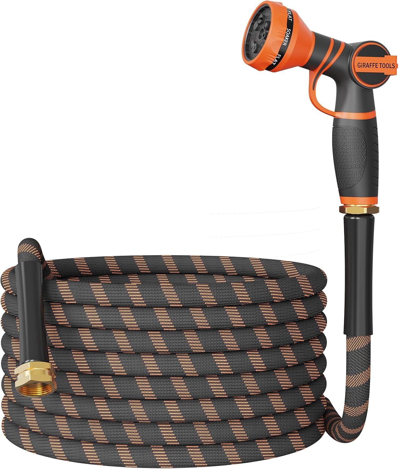 Giraffe Tools Non-Expandable Garden Hose 50FT 1/2” Lightweight Flexibl