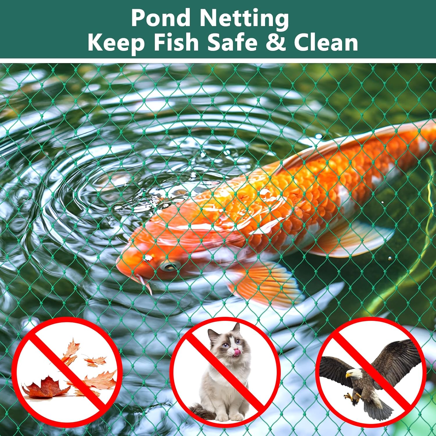 Bird Netting for Chicken Coop, Garden Net, Poultry Net, Pond Net, Frui