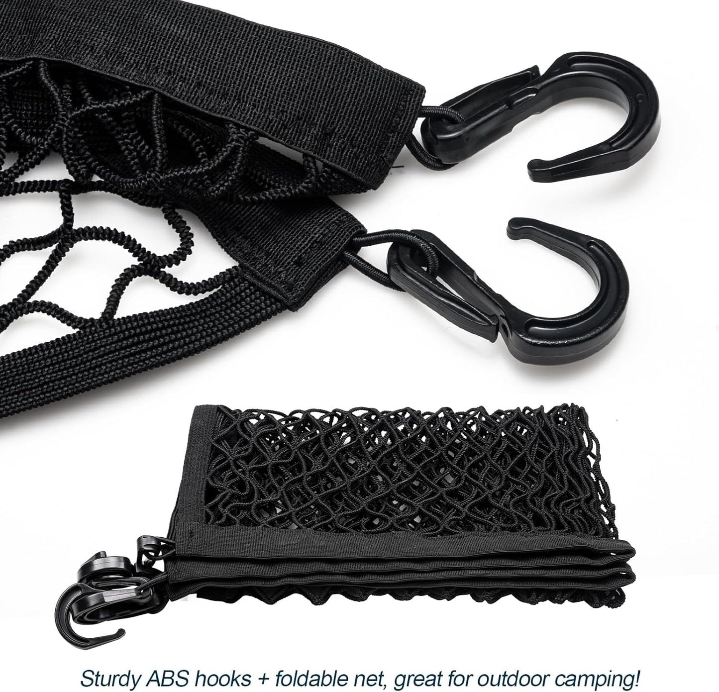 Cargo Net for Garden Wagon, Beach Cart Elastic Heavy Duty Cover Nets with ABS Hook for Folding Wagon, Trolley Cart, Accessories 31.6 X 21.5 inches
