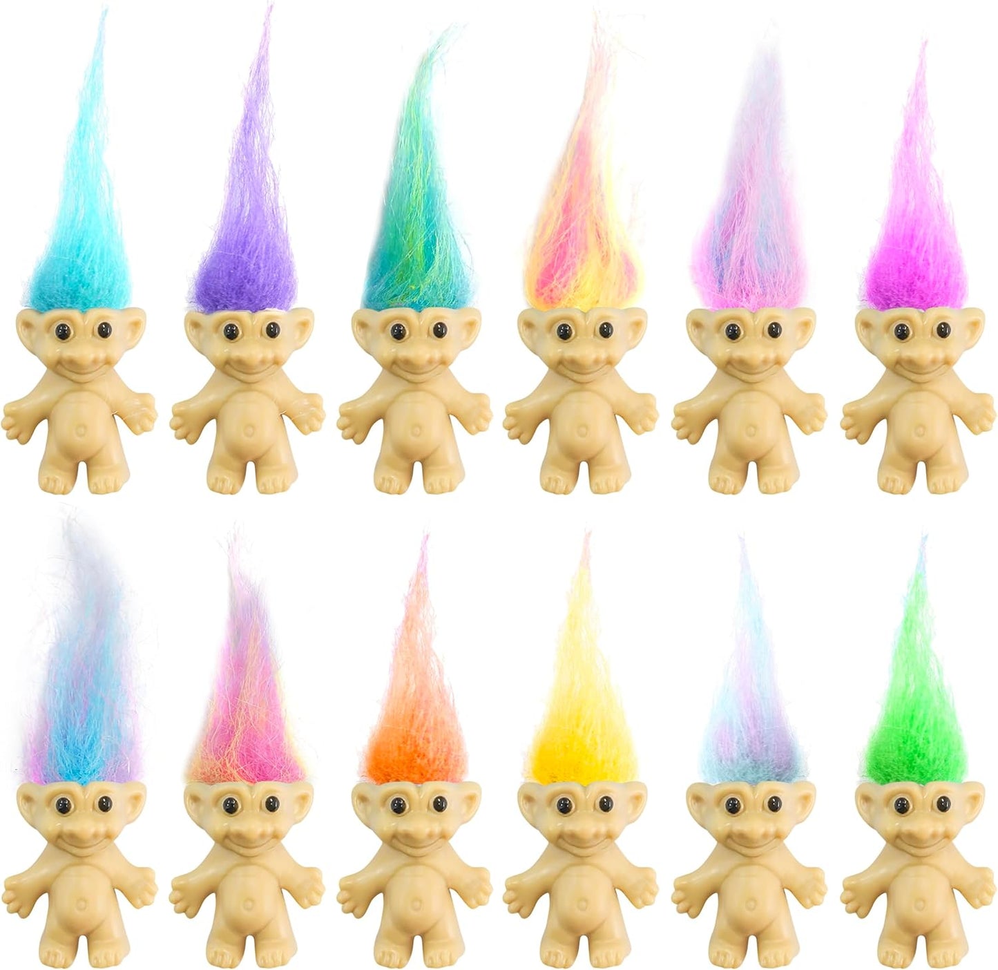 24 PCS Prefilled Easter Eggs with Mini Toys Inside Vintage Lucky Dolls Action Figures for Kids Boys Girls Easter Basket Stuffers Party Favors Easter Egg Fillers Hunt