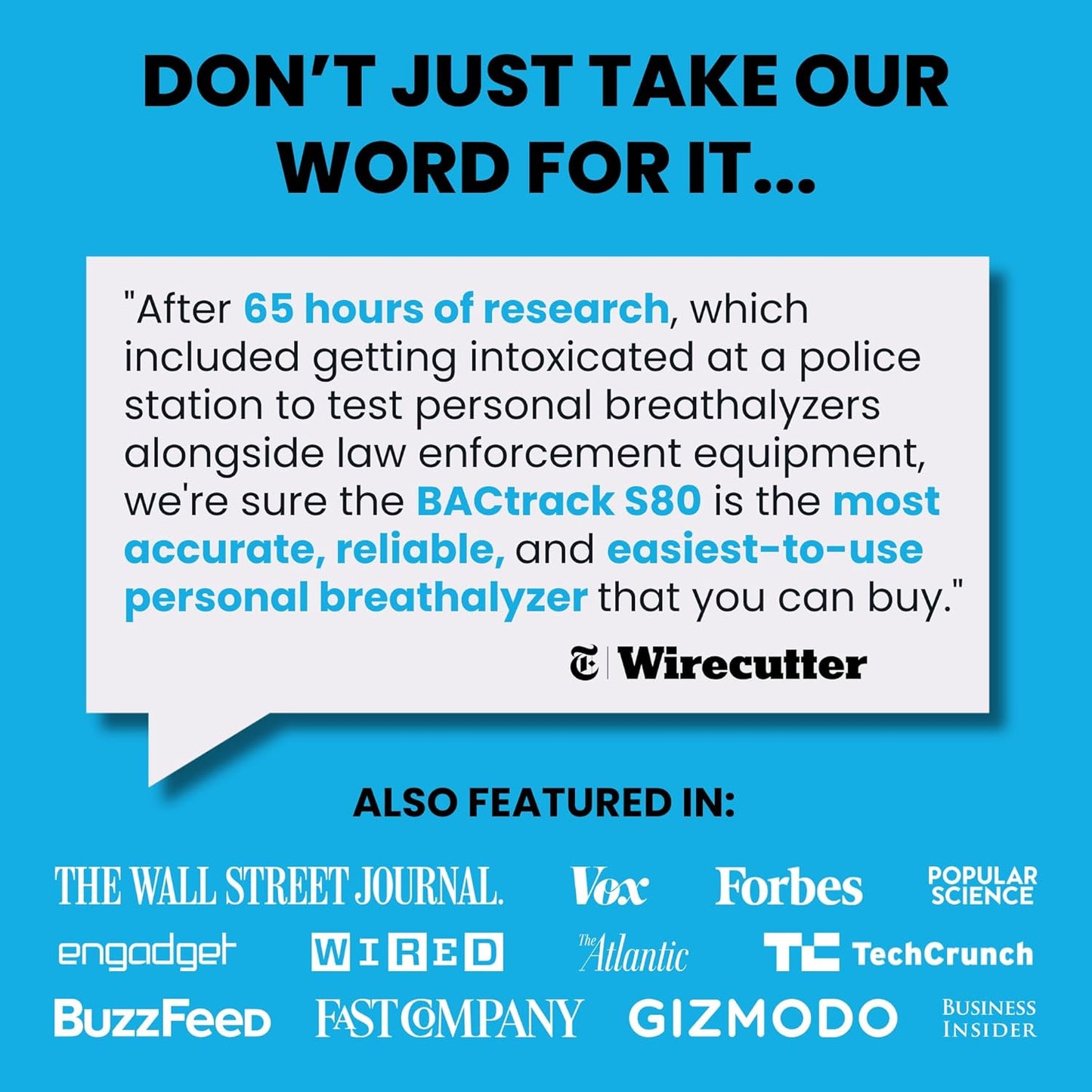 BACtrack S80 Breathalyzer | Professional-Grade Accuracy | DOT & NHTSA 
