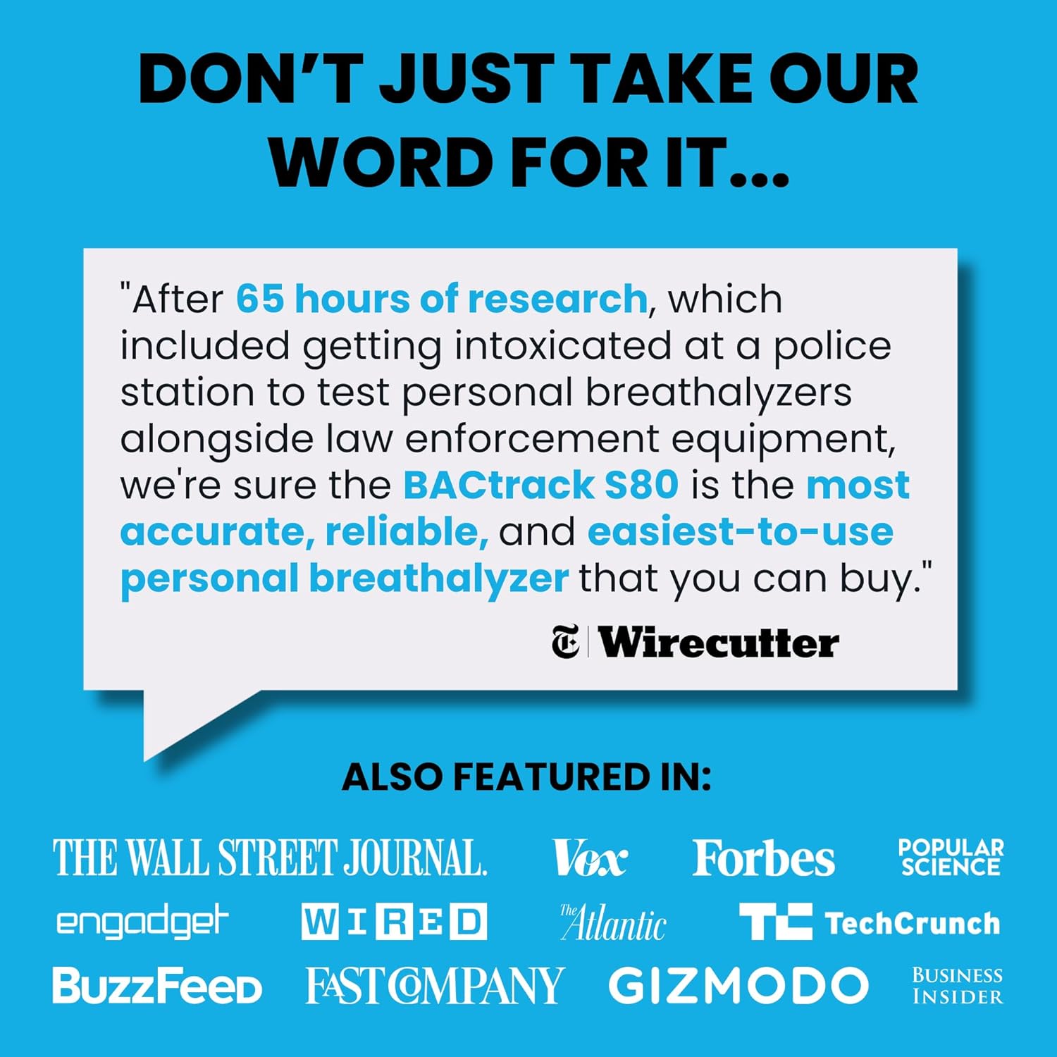 BACtrack S80 Breathalyzer | Professional-Grade Accuracy | DOT & NHTSA 