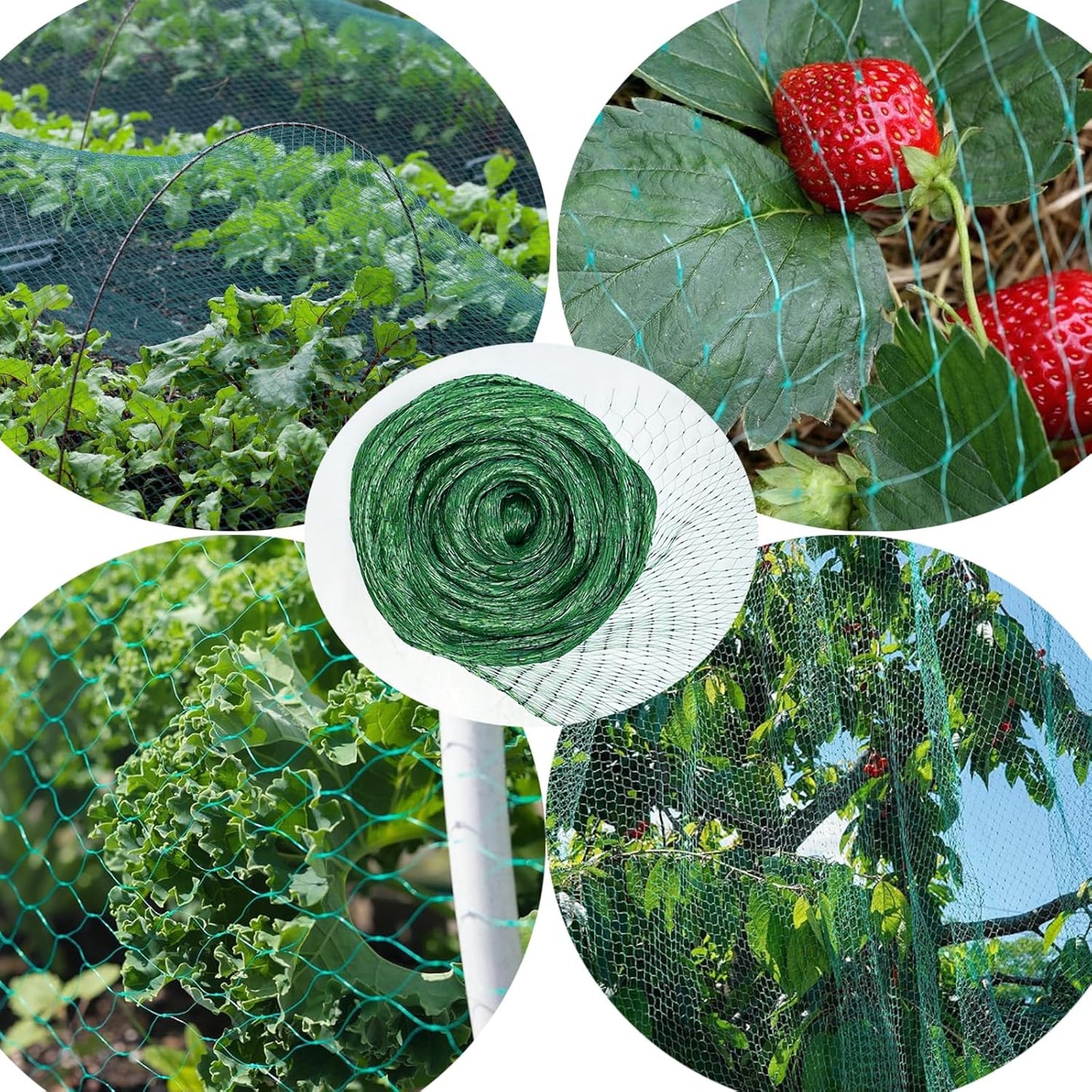 MEANCHEN Bird Netting for Garden 6.5×100FT, 0.3IN Mesh Garden Netting 