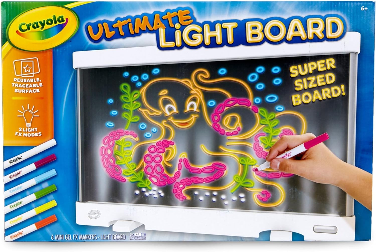 Crayola Ultimate Light Board - White, Kids Drawing Tablet, Gifts for K