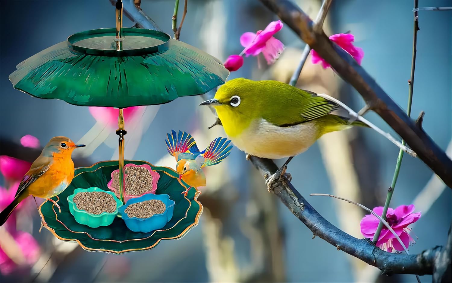 Hanging Feeding Birds Wild Bird for Attracting Suitable for Outdoor Pl