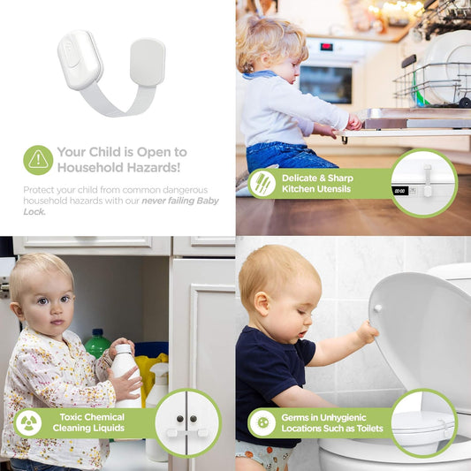 Baby Proofing Child Safety Locks (12 Pack) by Skyla Homes - The Safest