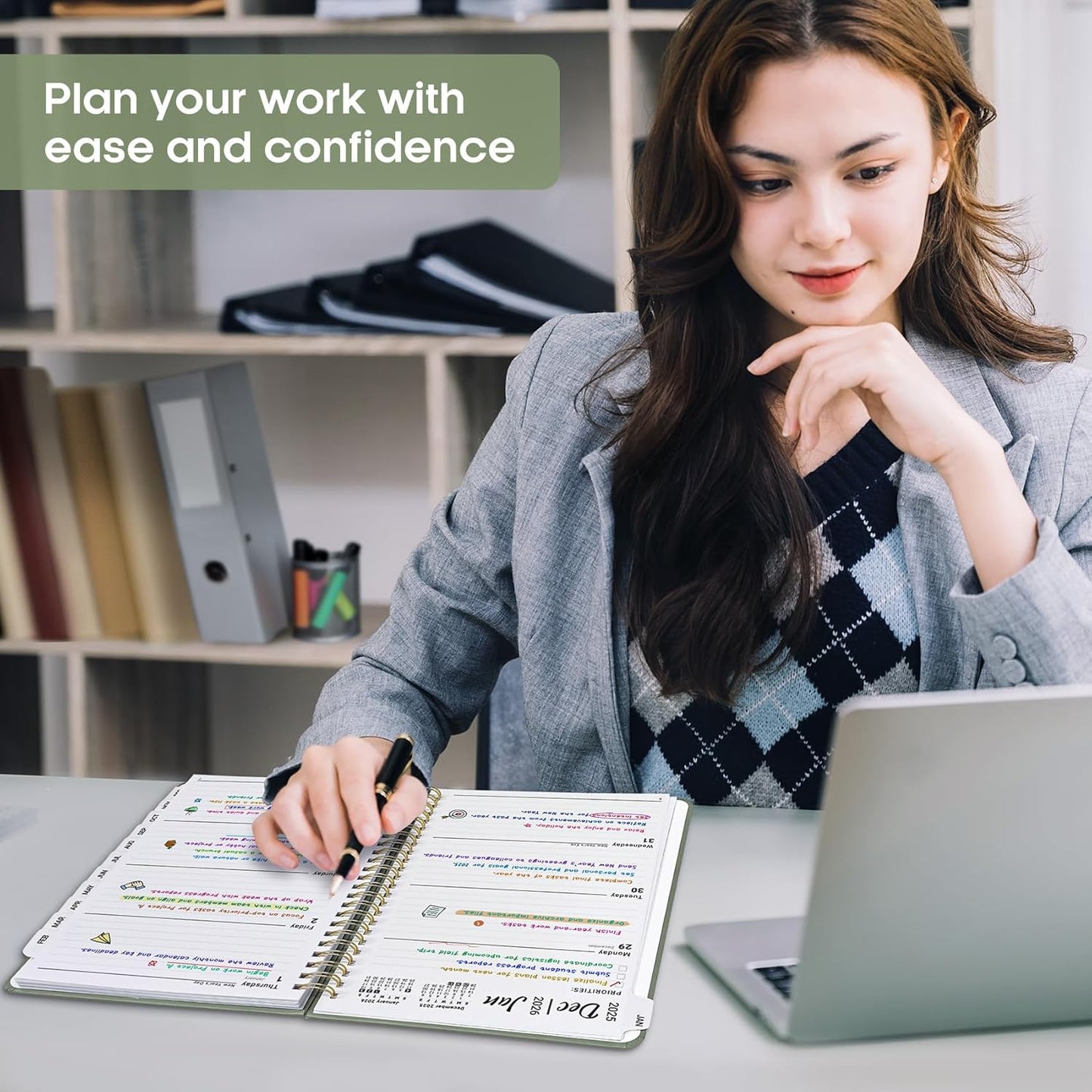 2026 Planner, Weekly and Monthly Calendar Planner Book, January 2026 -