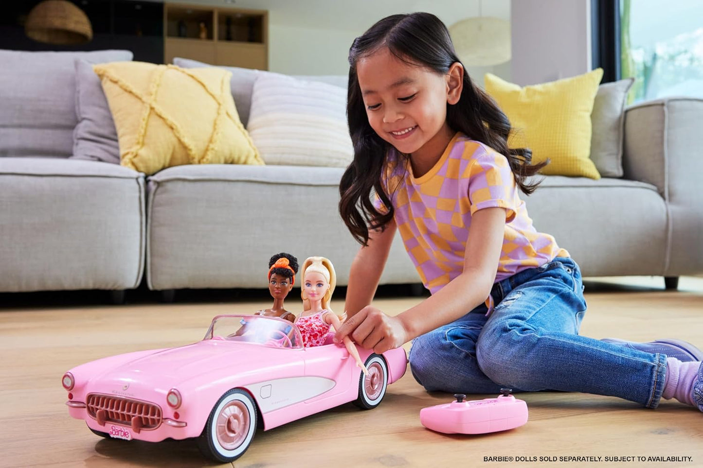 Barbie Hot Wheels RC Corvette from the Movie, Full-Function Remote-Con