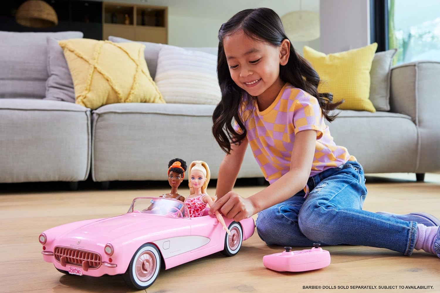 Barbie Hot Wheels RC Corvette from the Movie, Full-Function Remote-Con