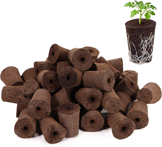 50 Pack Grow Sponges, Large Seed Pods Replacement Sponges, General Hyd