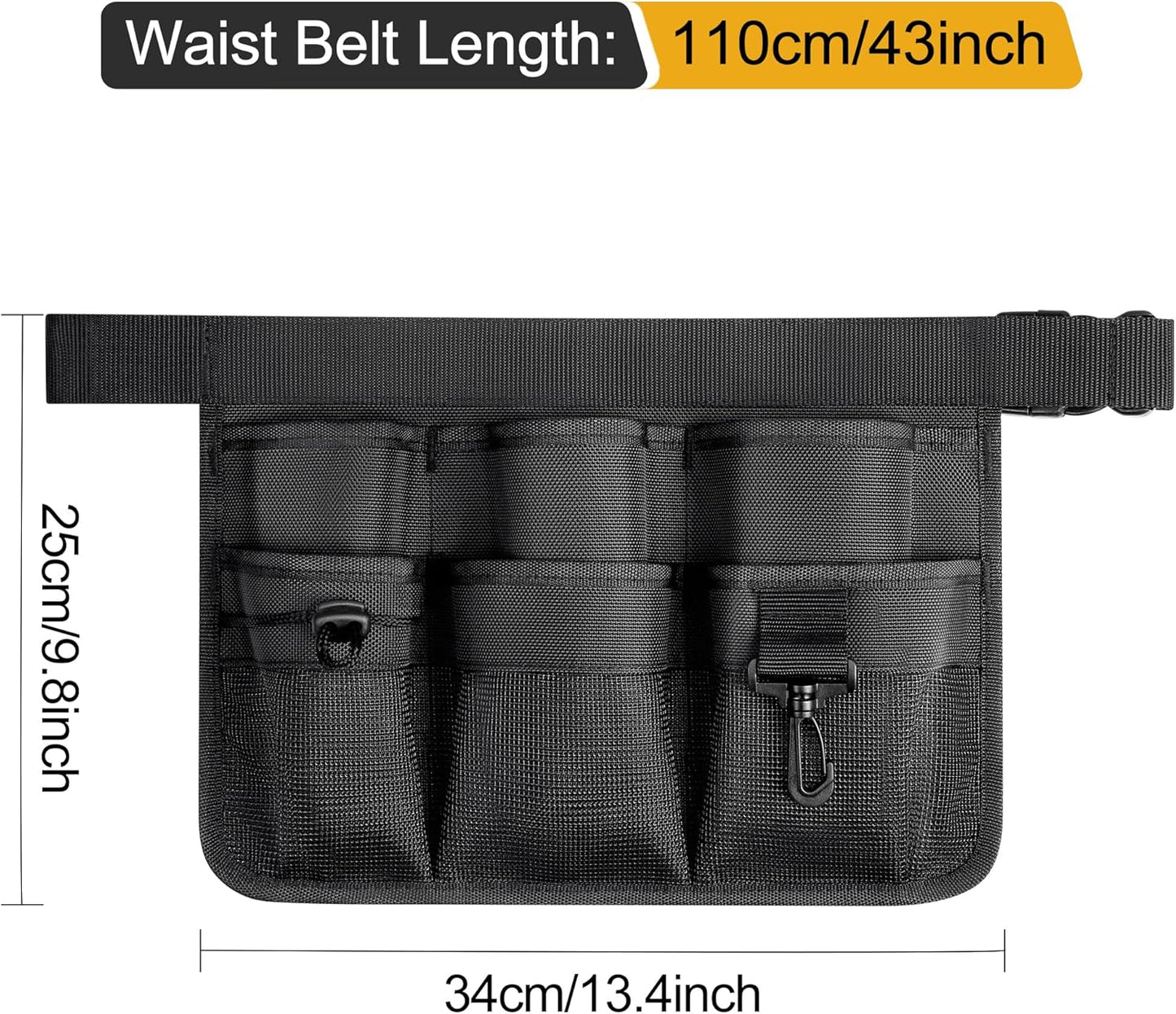 Garden Apron for Women, Adjustable Tool Belt with 8 Pockets - Heavy Du