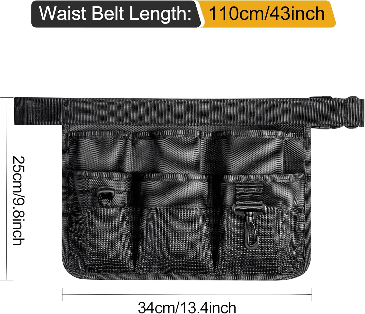 Garden Apron for Women, Adjustable Tool Belt with 8 Pockets - Heavy Du