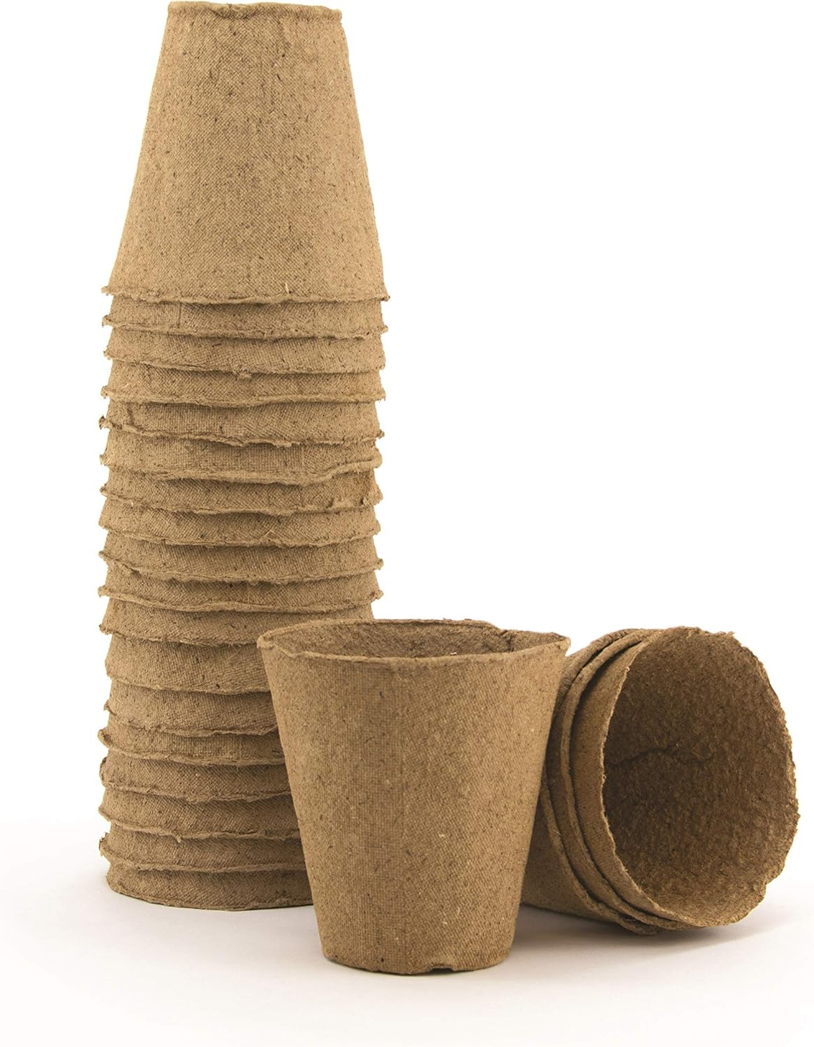 Burpee Biodegradable Fiber Potting Pots for Seed Starting, Eco Friendl