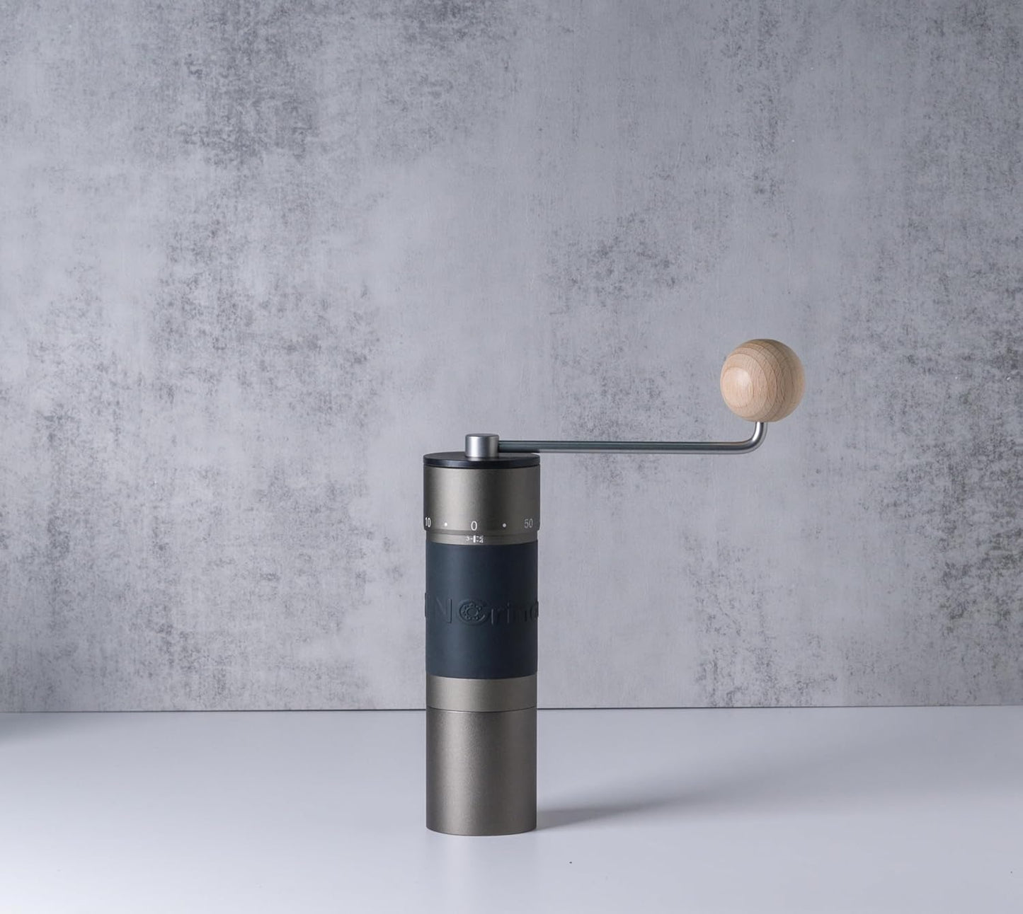 【Iron Gray】KINGrinder K6 Manual Hand Coffee Grinder with Straight Handle for French Press, Drip, Espresso with Assembly Consistency Stainless Steel Conical Burr Mill, 25-35g Capacity