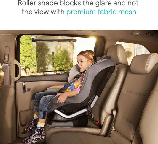 Munchkin Brica Sun Safety Car Window Shade with Heat Alert, Helps Bloc