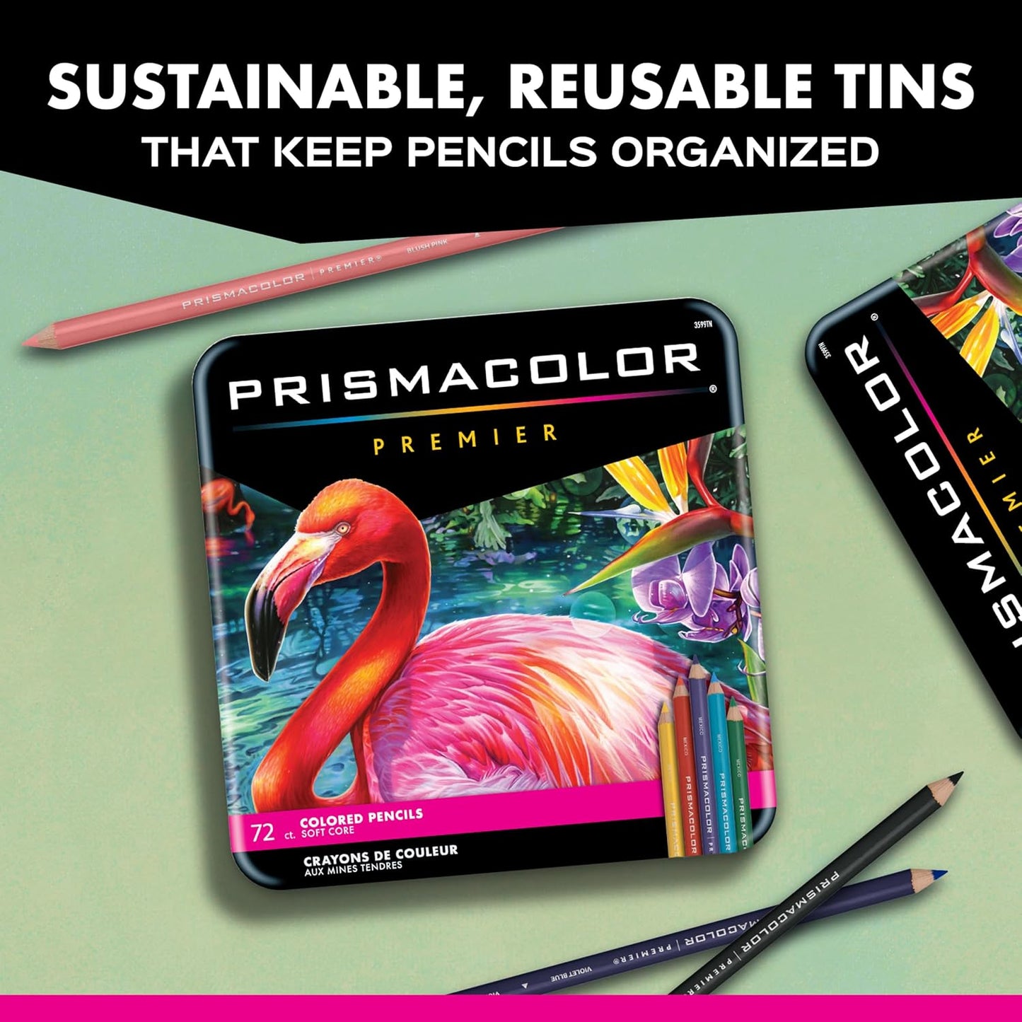Prismacolor Premier Colored Pencils, Soft Core, Assorted Colors, 48 Co