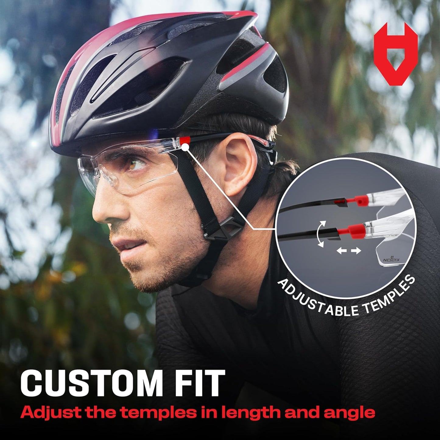 NoCry Clear Safety Glasses for Men and Women with Anti-Fog and Scratch