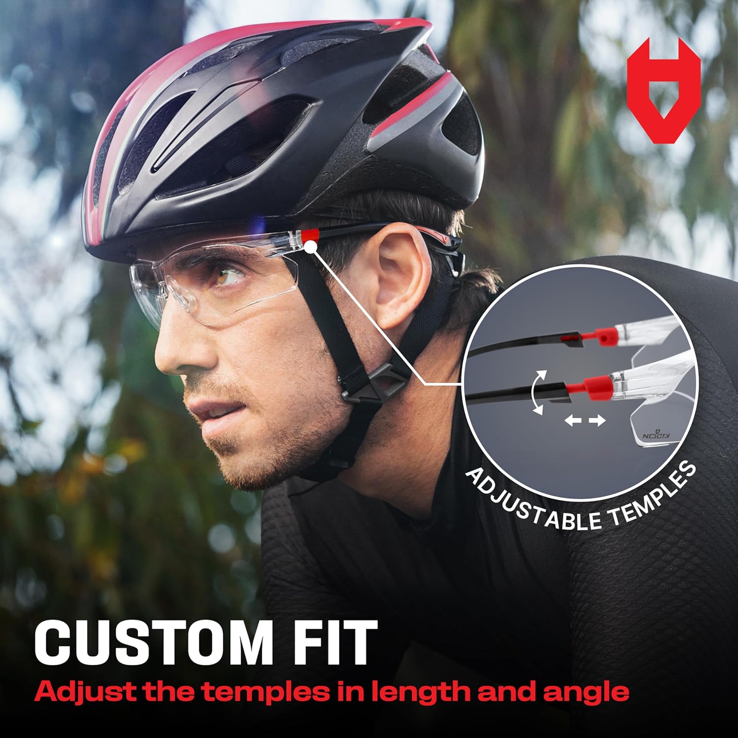 NoCry Clear Safety Glasses for Men and Women with Anti-Fog and Scratch