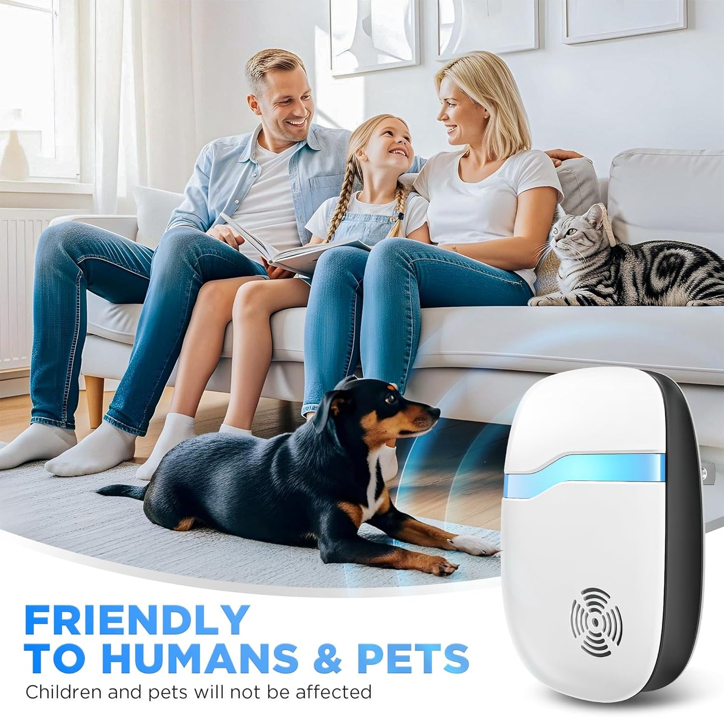 (2026 Upgraded) Ultrasonic Insect & Pest Indoor Repeller - Stronger Dr