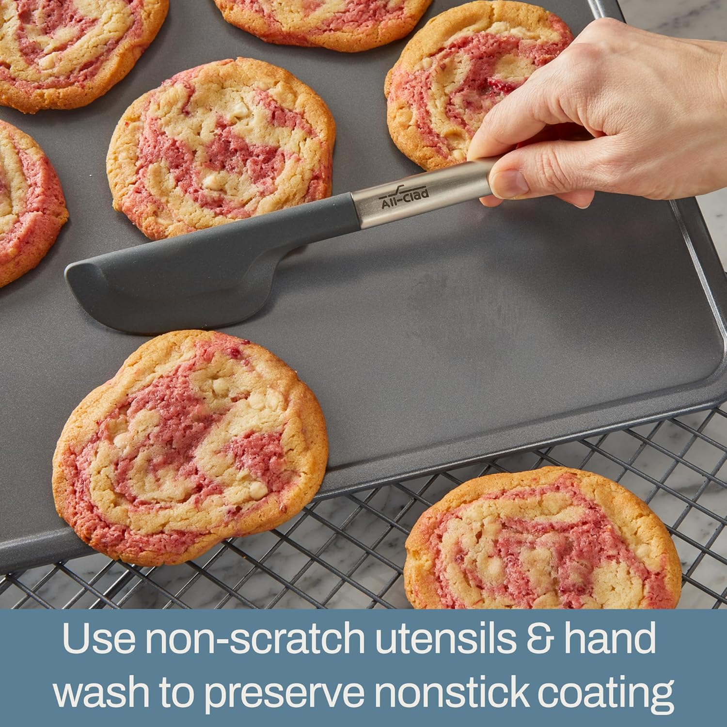All-Clad Pro-Release Nonstick Bakeware Set 10 Piece Oven Safe 450F Hal