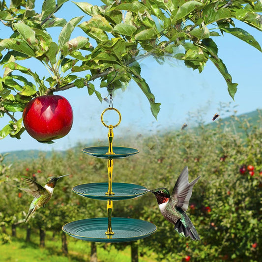 Ornamental Avian Water Feeder - Solar Flowing Birdbath Fountain, Hangi