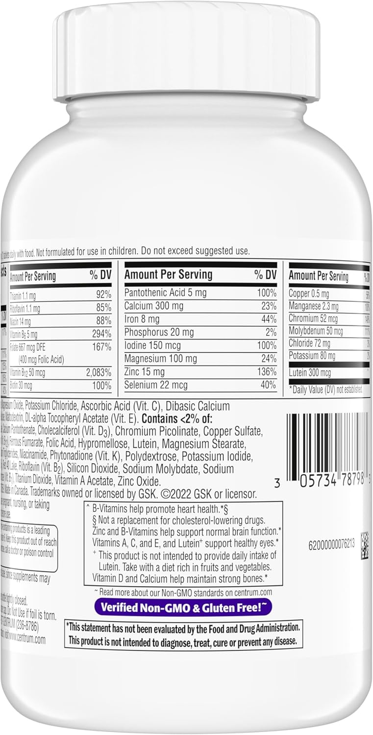 Centrum Minis Silver Women's Multivitamin for Women 50 Plus, Multimine