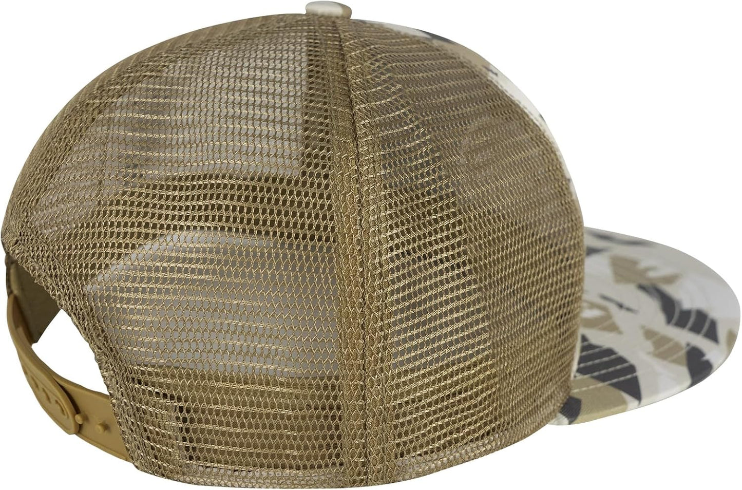 BASSDASH Flat Brim Trucker Cap Adjustable Snapback Hat Mesh Back for M