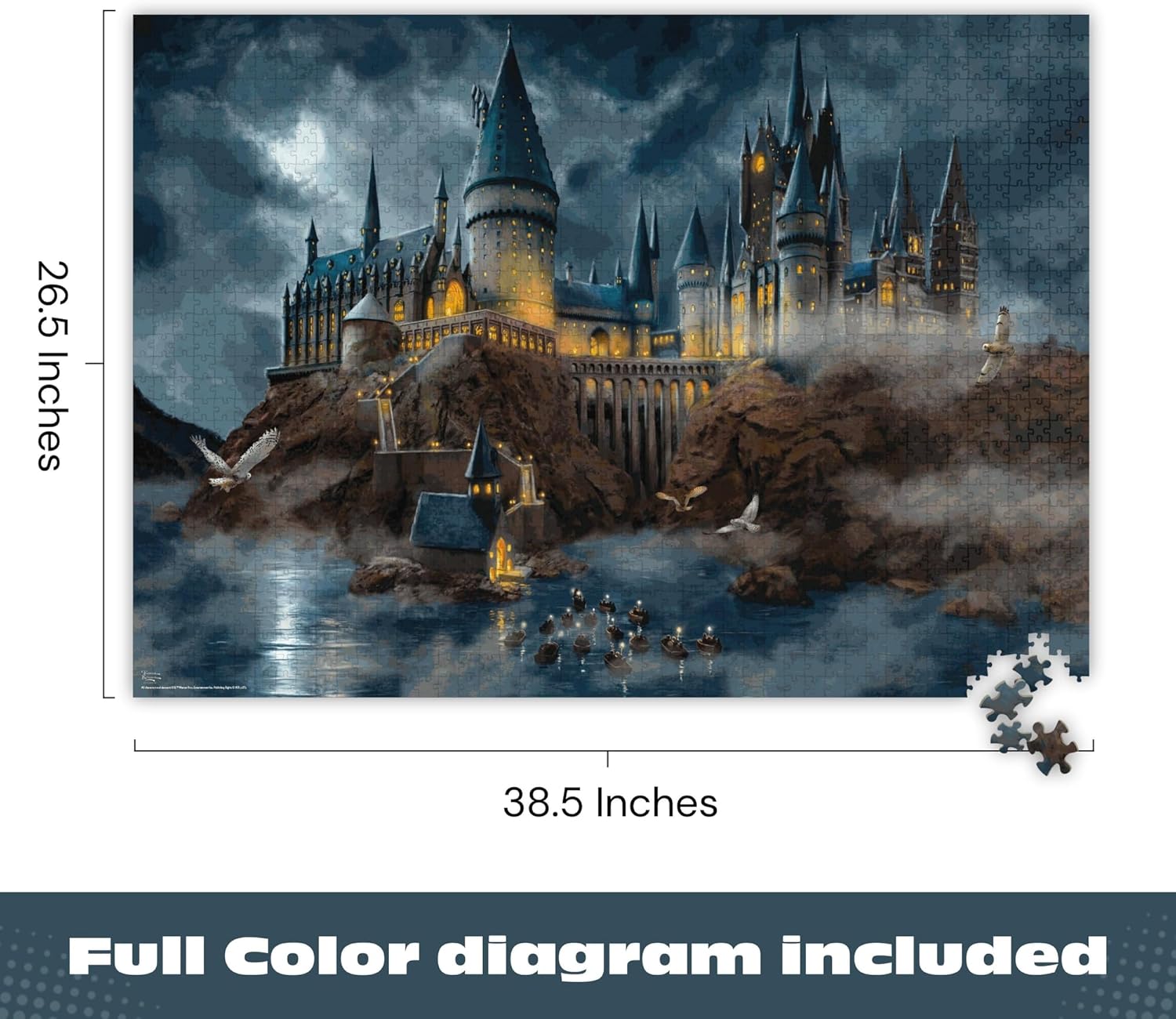 Ceaco - Thomas Kinkade - Harry Potter - Hogwart's Castle - 1500 Piece 
