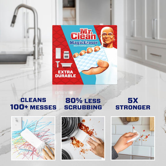 Mr. Clean Magic Eraser Sponge, All Purpose Cleaner, Cleaning Scrubber,
