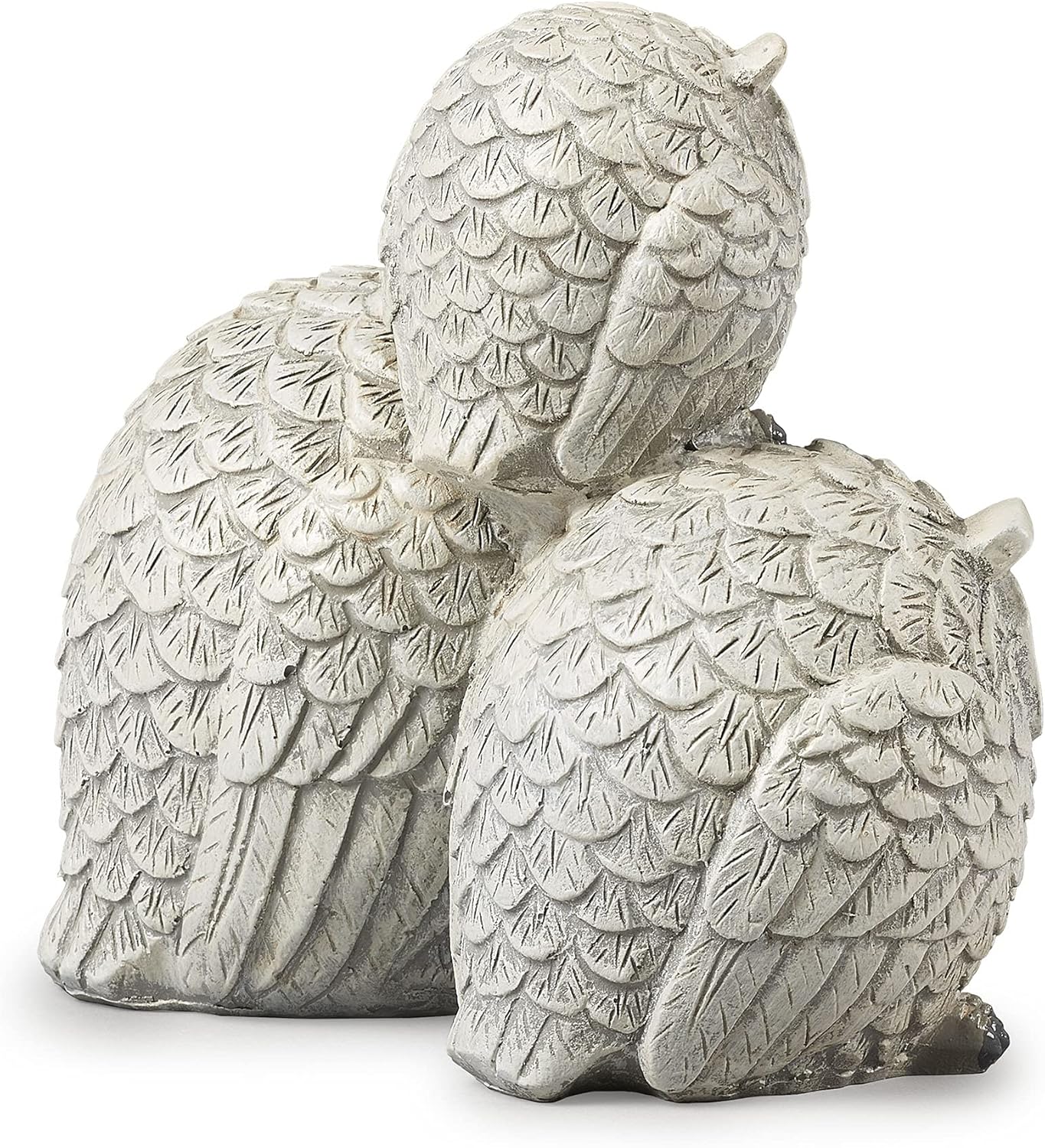 Garden Items Owls Garden Statue, one Size, Light Gray