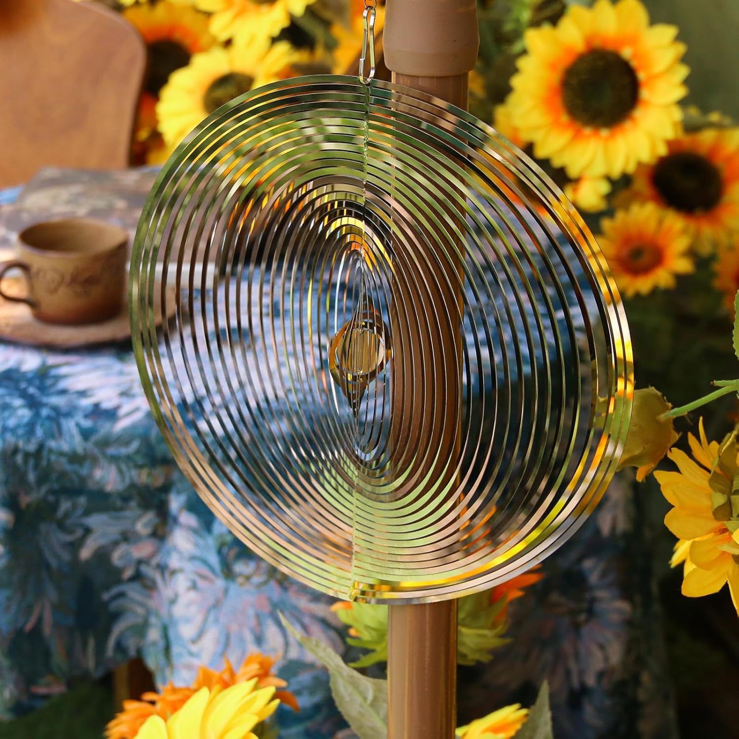 Wind Spinners Outdoor, Garden Decor, Bird Deterrents for Outside, 3D M